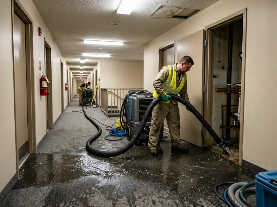 multi-unit-apartment-hallway-f-005 — frequently asked questions, Emergency Burst Pipe Water Extraction & Removal in Mineralw…